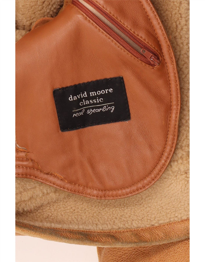 David Moore Ανδρικό Shearling Jacket EU 50 Large Brown Shearling
