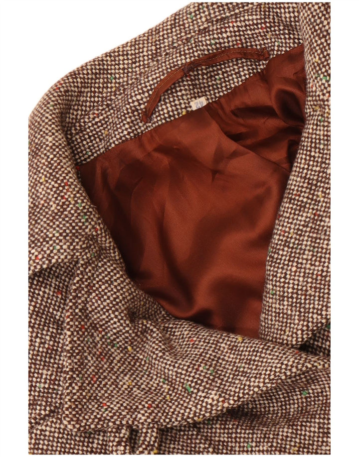 Vintage Γυναικείο Παλτό IT 42 Medium Brown Flecked