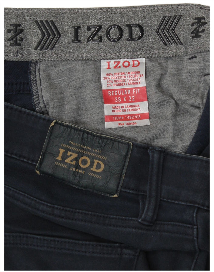 Ανδρικό Izod Regular Fit Casual Παντελόνι W38 L29 Navy Blue