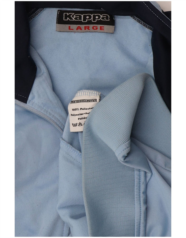 Kappa Γυναικεία αθλητική φόρμα Top Jacket UK 16 Large Blue Colourblock Polyester