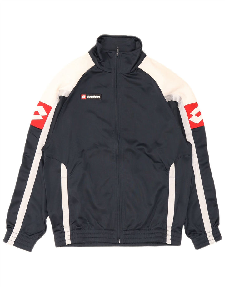 Ανδρική φόρμα γραφικών Lotto Top Jacket Μεγάλο μπλε Navy Colourblock