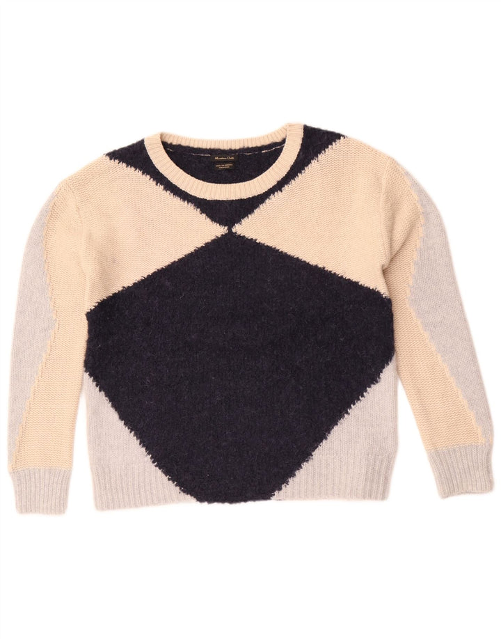 Massimo Dutti Γυναικείο πουλόβερ με λαιμόκαυστο UK 10 Small πολύχρωμο