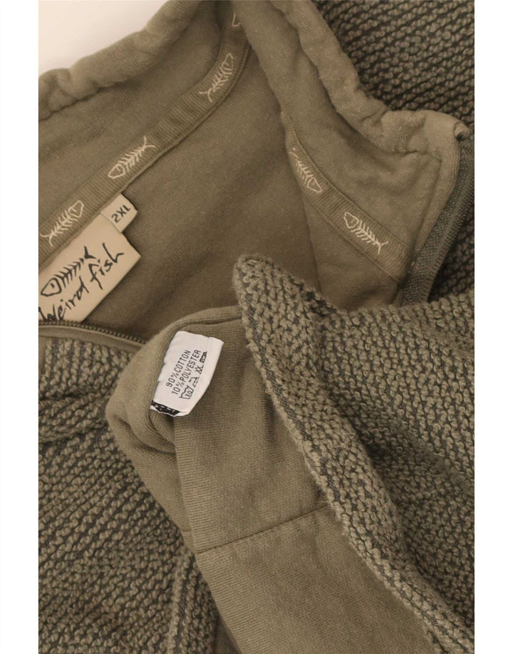 Ανδρική φόρμα Weird Fish Top Jacket 2XL Khaki Cotton