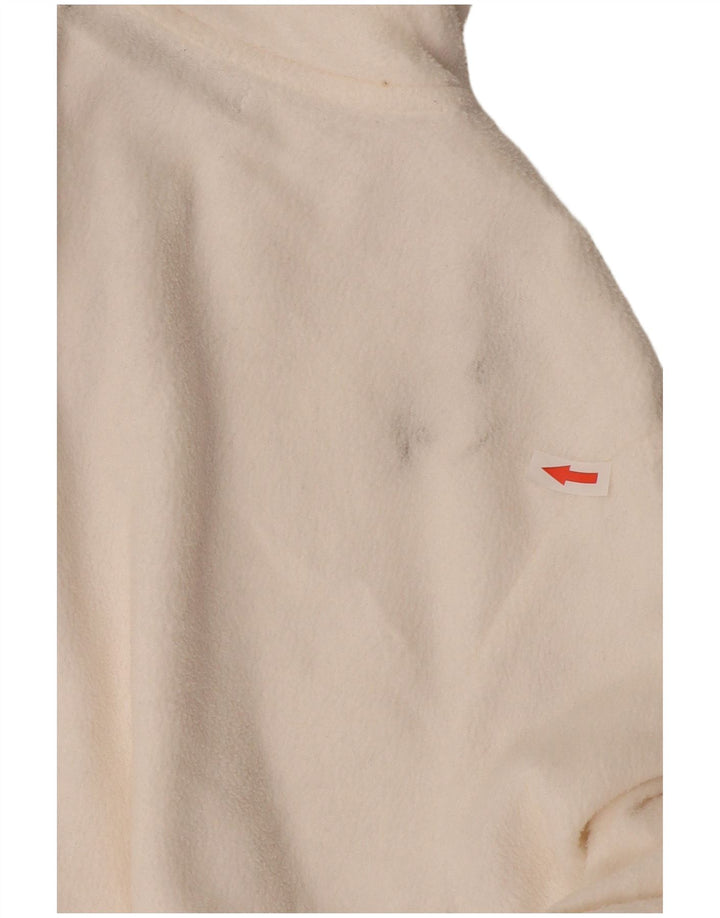 Marks & Spencer Γυναικείο Fleece Jacket UK 12 Medium Off White Polyester