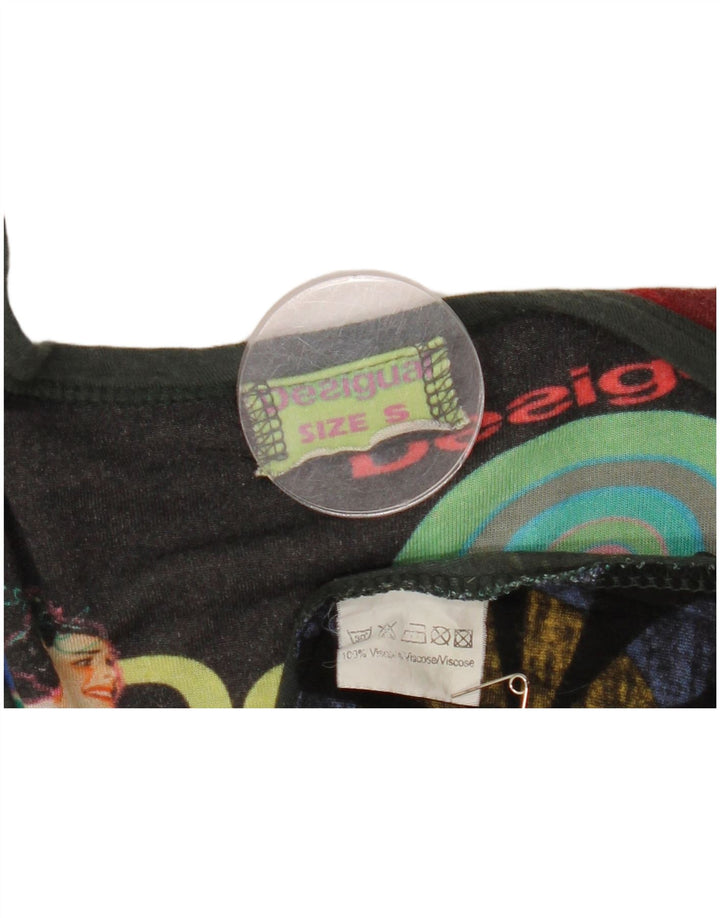 Desigual Γυναικείο Γραφικό Μακρυμάνικο UK 8 Μικρή πολύχρωμη βισκόζη