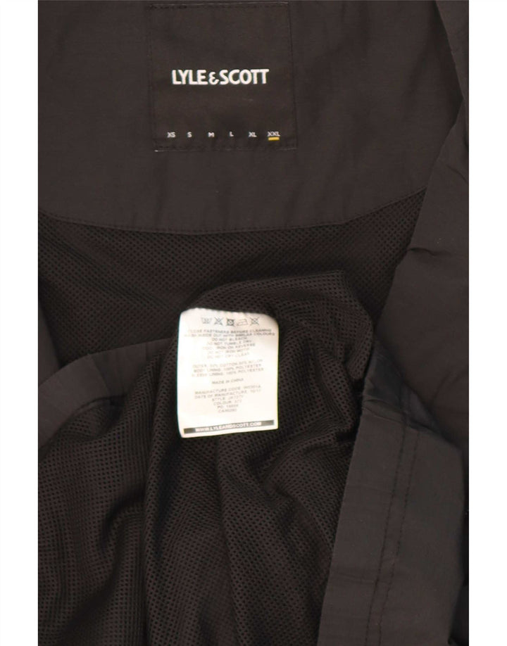 Lyle & Scott Ανδρικό Bomber Jacket UK 44 2XL Μαύρο βαμβακερό