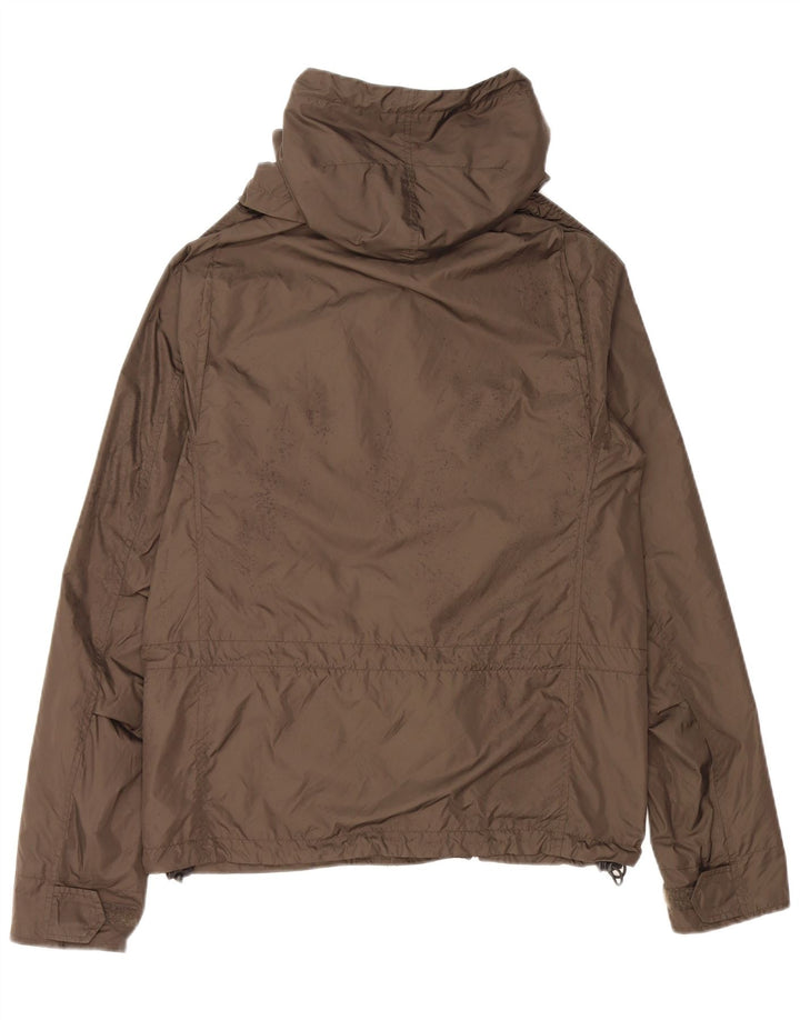 Aspesi Mens Hooded Utility Jacket UK 36 Small Khaki Polyamide