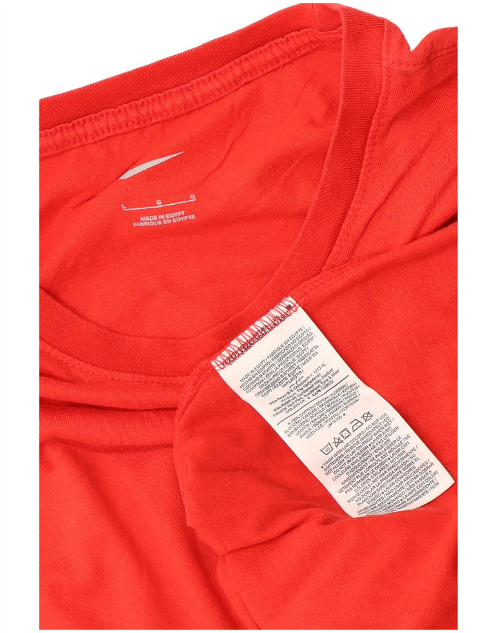 Ανδρικό T-Shirt Nike Top μεγάλο κόκκινο βαμβακερό
