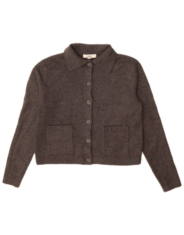Marks & Spencer Γυναικεία ζακέτα πουλόβερ UK 10 Small Grey Polyester