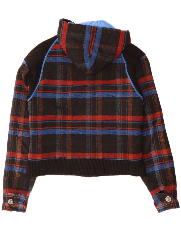 Ανδρικό μπουφάν Iceberg με κουκούλα Bomber IT 52 XL Black Check Polyester