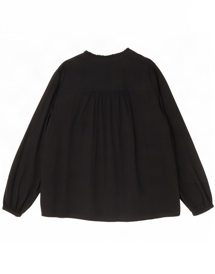 Marks & Spencer Γυναικεία Μπλούζα Oversized Top UK 16 Large Black Viscose