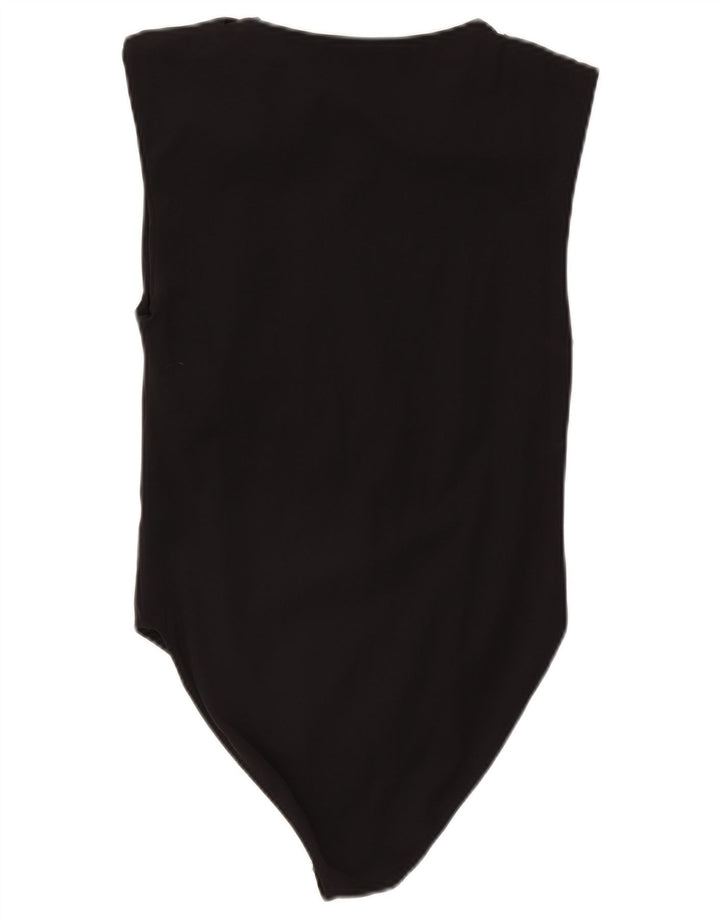 Zara γυναικείο αμάνικο κορμάκι UK 14 Large Black Polyamide