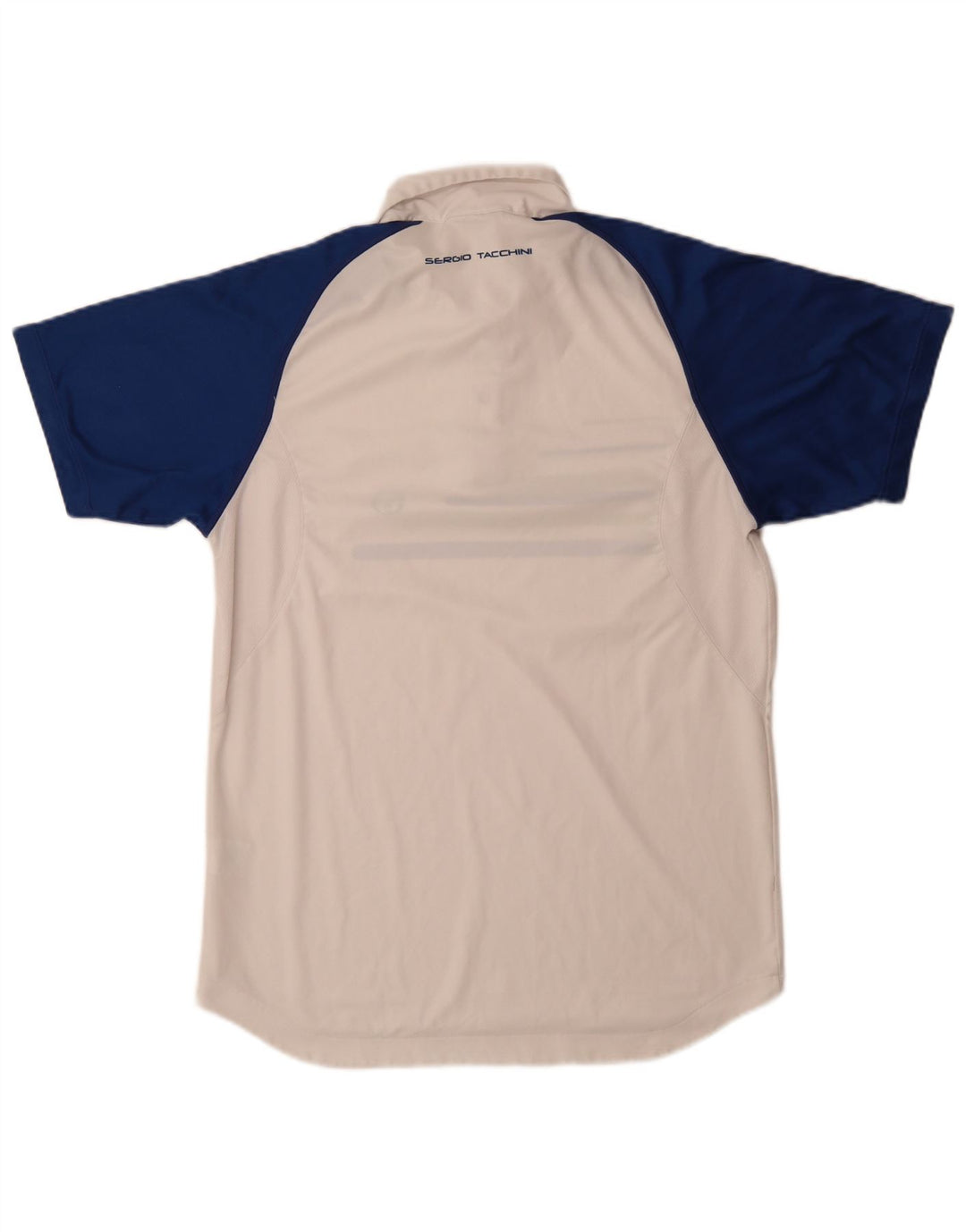 Sergio Tacchini Ανδρικό πουκάμισο πόλο με μεγάλο λευκό χρώμα πολυεστέρα