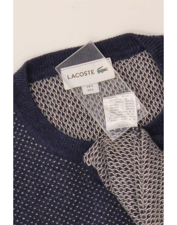 Ανδρικό πουλόβερ Lacoste Crew Neck Jumper Μέγεθος 5 Μεγάλο Μαλλί Navy Blue