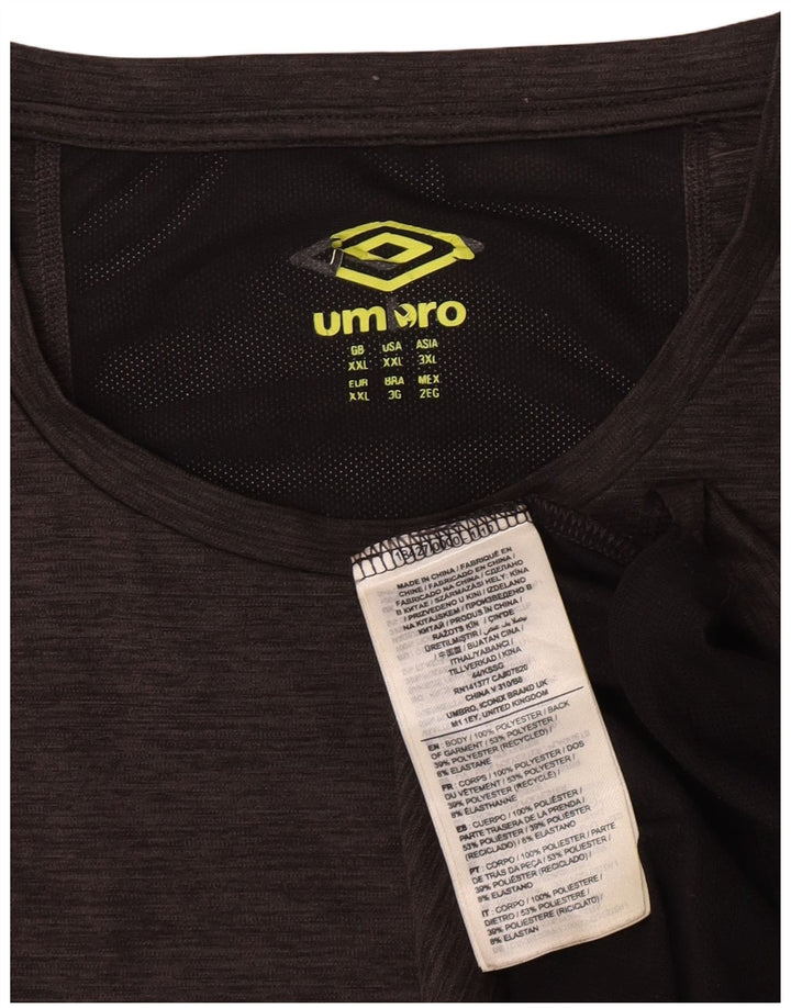 Ανδρικό T-Shirt Umbro Top 2XL Grey Colourblock Polyester