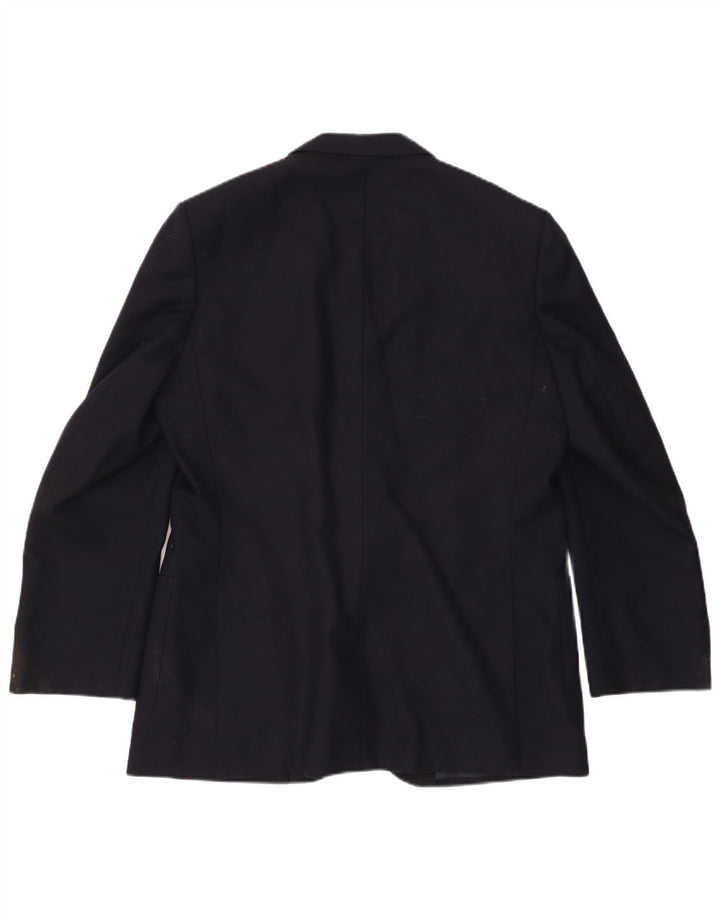 Aquascutum Ανδρικό σακάκι με 2 κουμπιά σακάκι IT 46 Small Navy Blue Wool