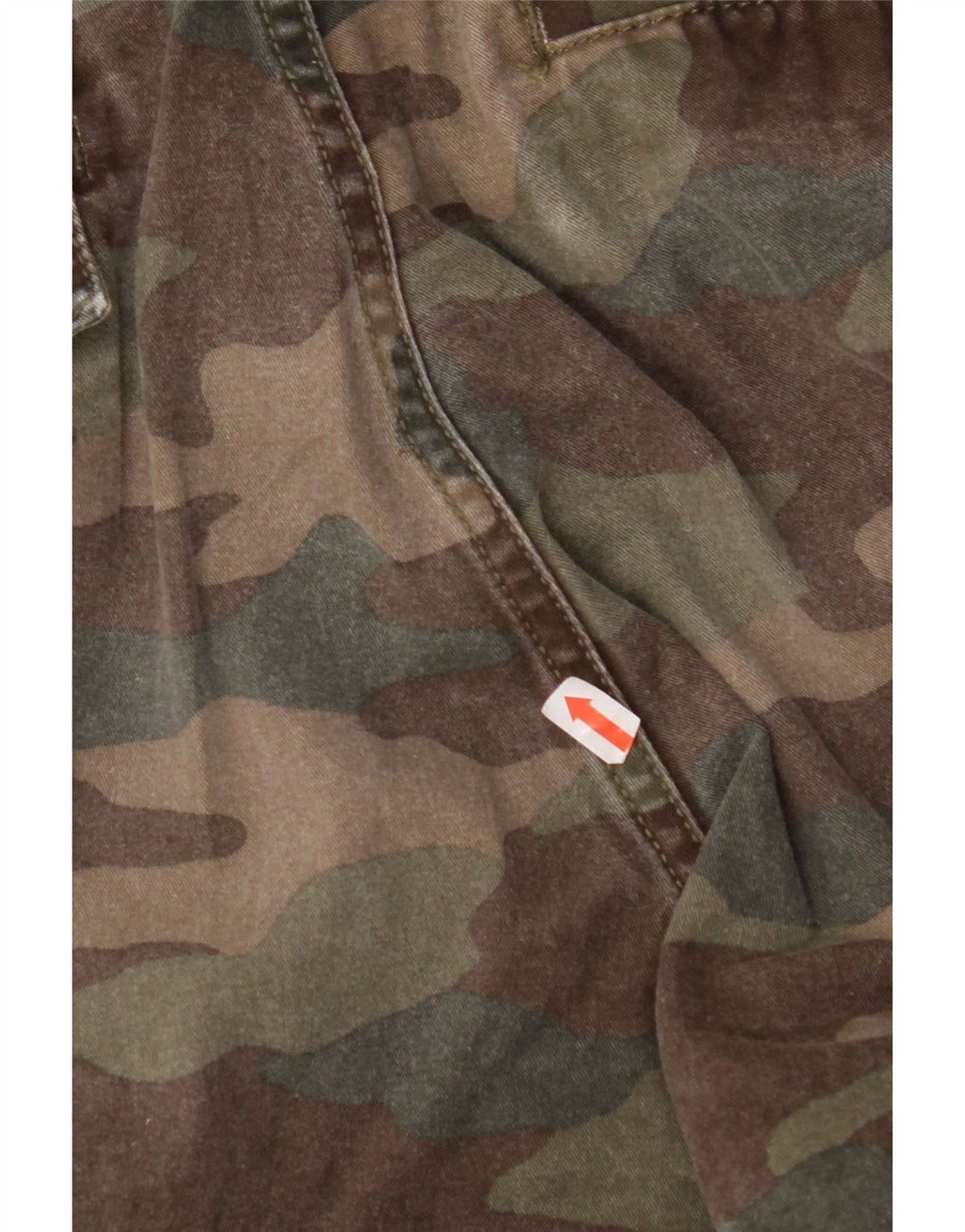 BENETTON Ανδρικά Joggers Cargo Παντελόνια IT 50 Large W36 L32 Khaki Camouflage