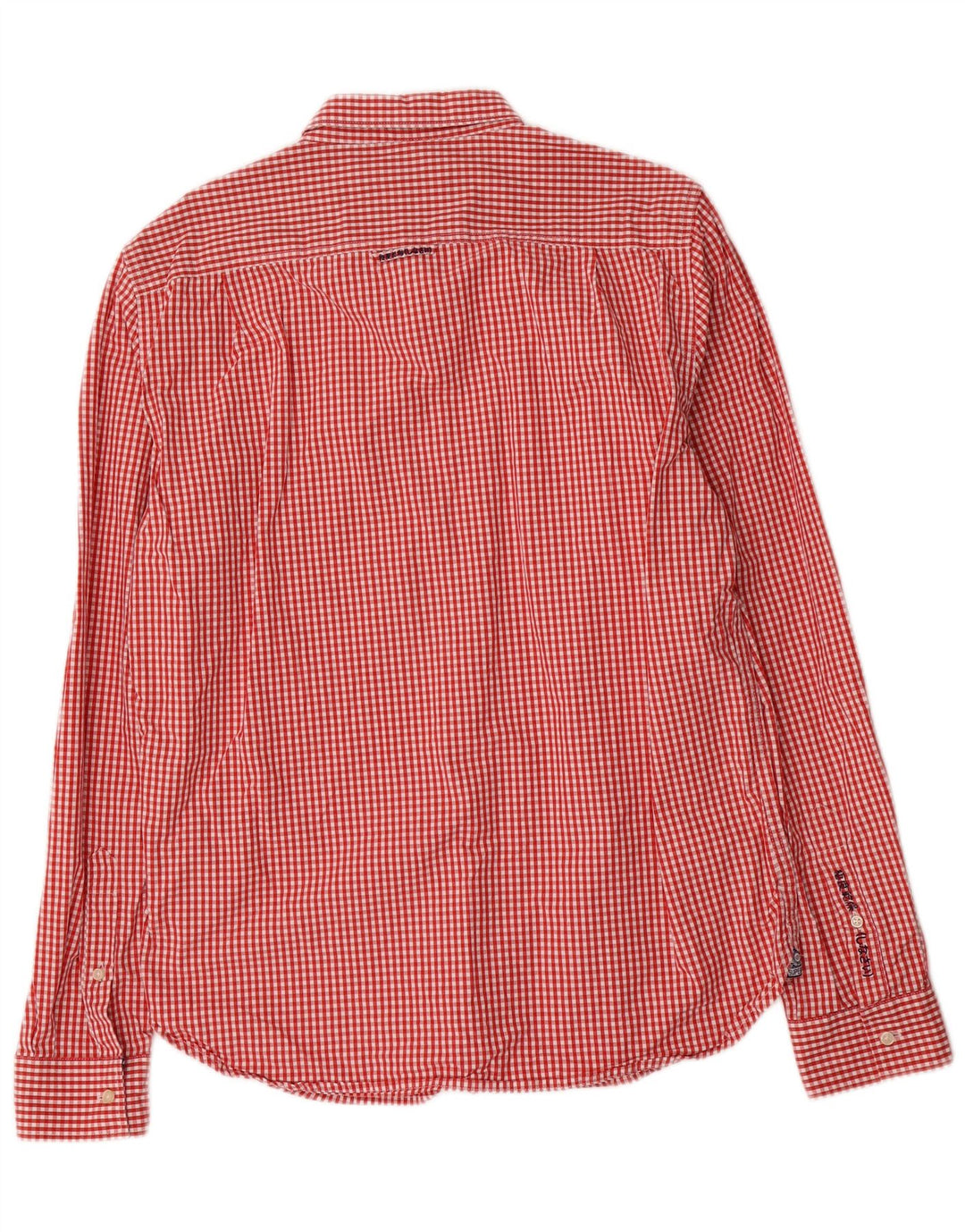 Ανδρικό πουκάμισο Superdry XL Red Gingham Cotton