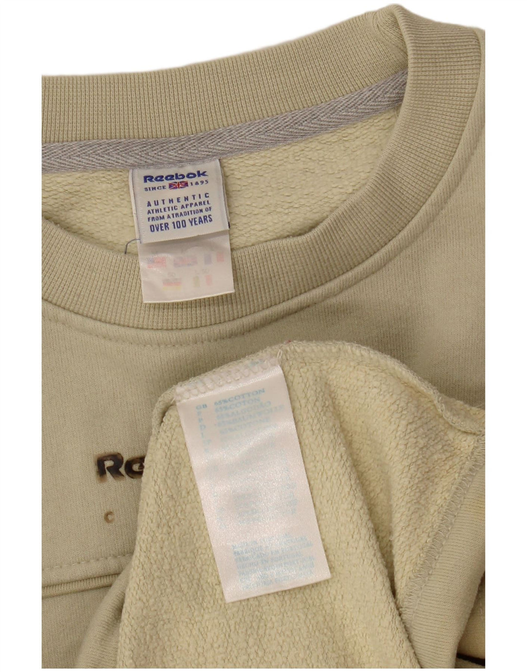 Ανδρικό γραφικό φούτερ Reebok, μεσαίο πράσινο βαμβακερό