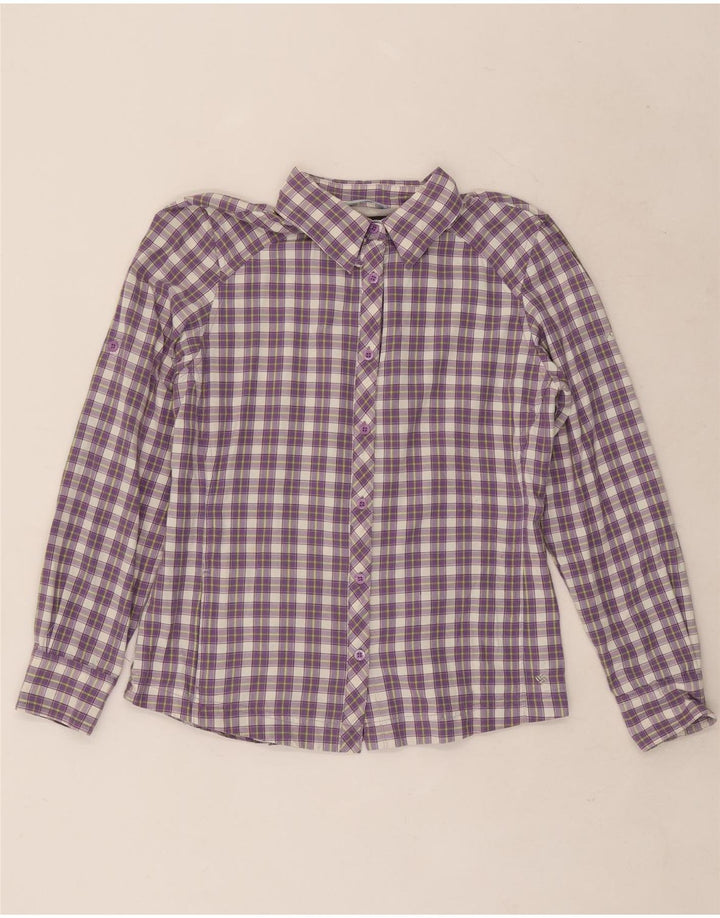Columbia Γυναικείο πουκάμισο Omni-Wick UK 14 Medium Purple Check