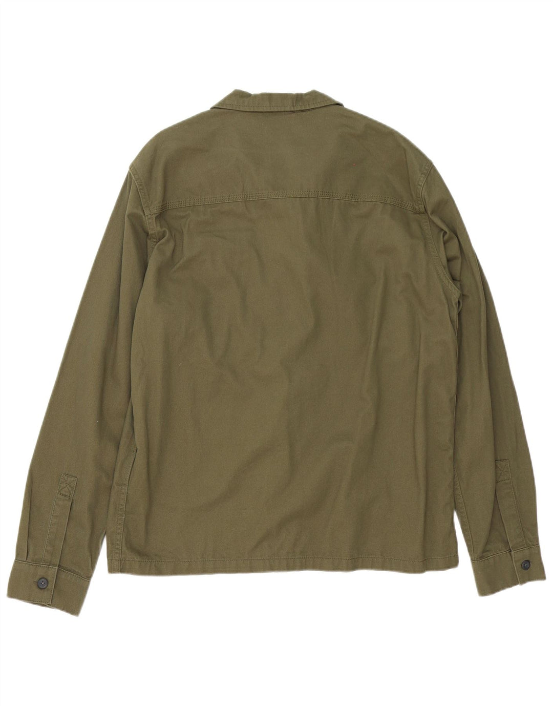 Jack & Jones Ανδρικό πουκάμισο μεγάλο χακί βαμβακερό