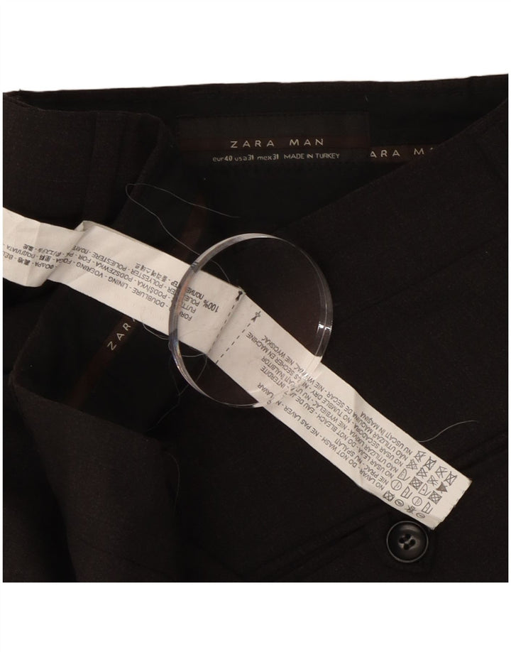 Zara Ανδρικό ίσιο παντελόνι EU 40 Medium W31 L30 Grey Polyester