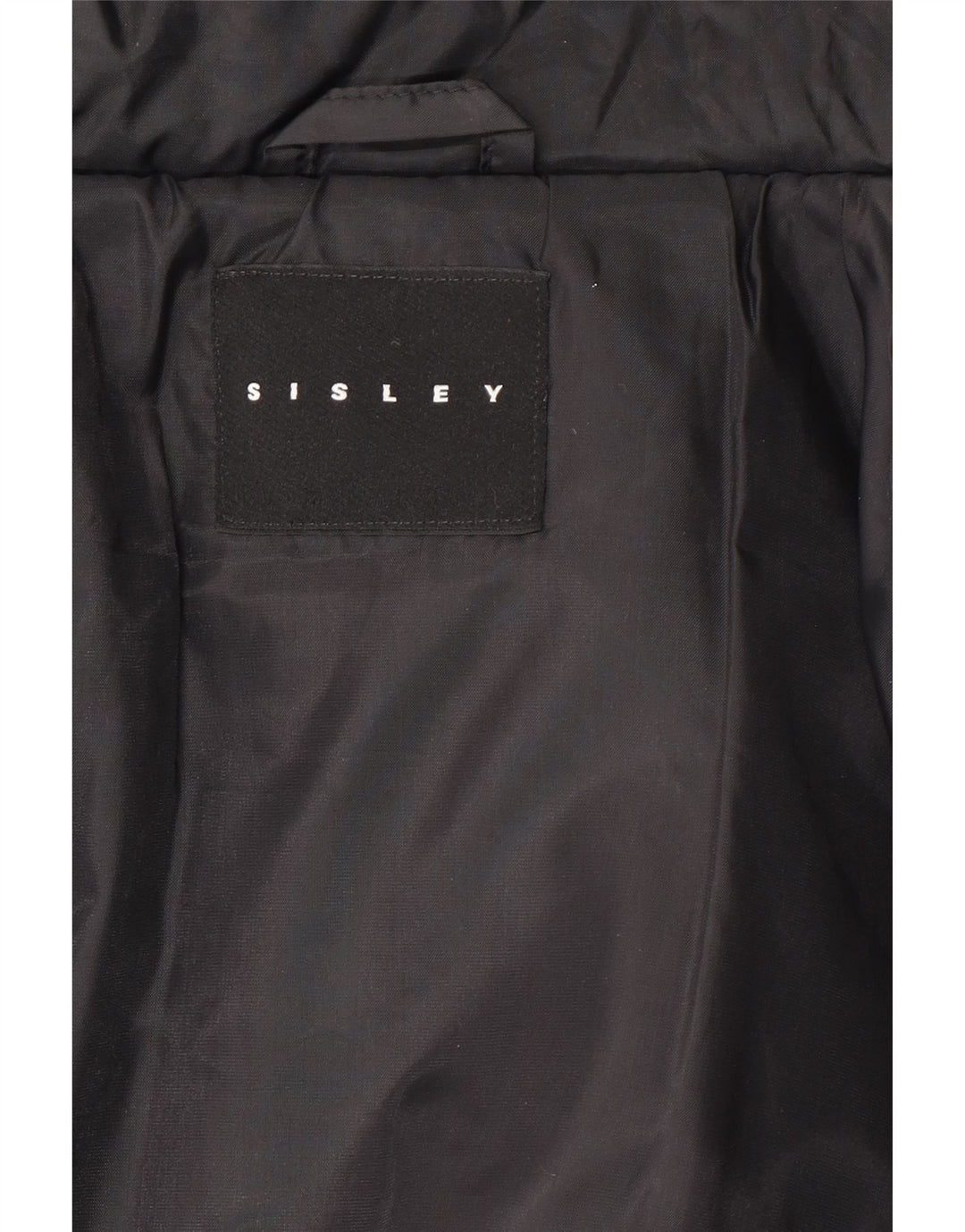 Γυναικείο μπουφάν Sisley Crop Oversized padded UK 14 Medium Black Polyamide