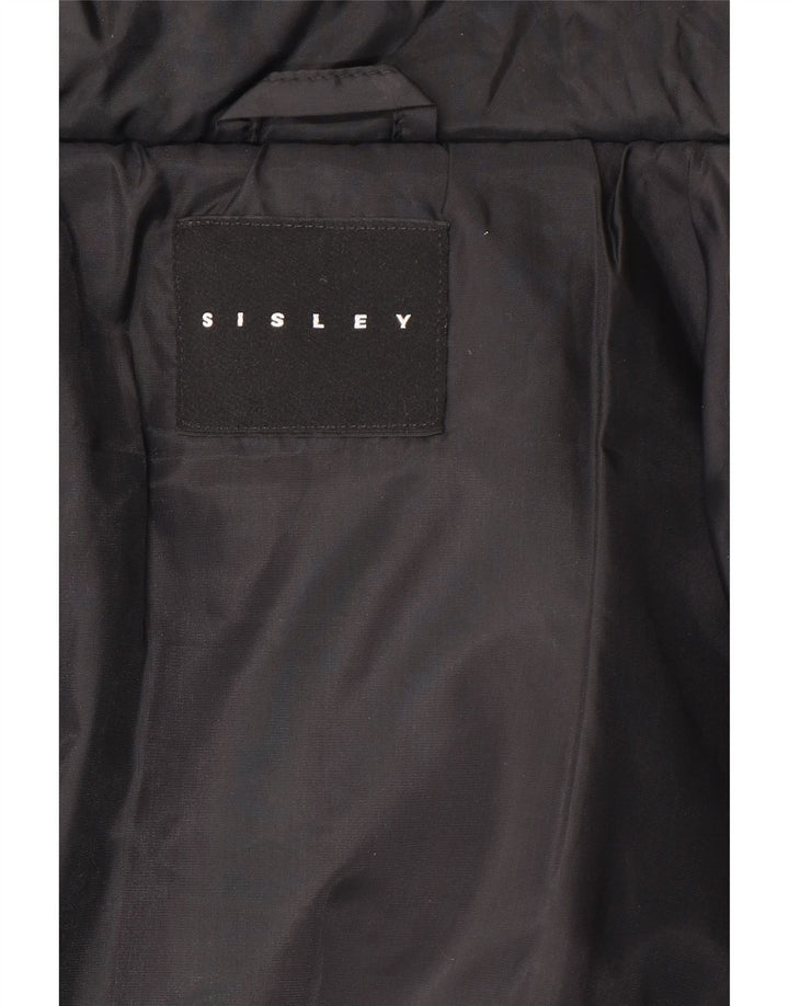 Γυναικείο μπουφάν Sisley Crop Oversized padded UK 14 Medium Black Polyamide