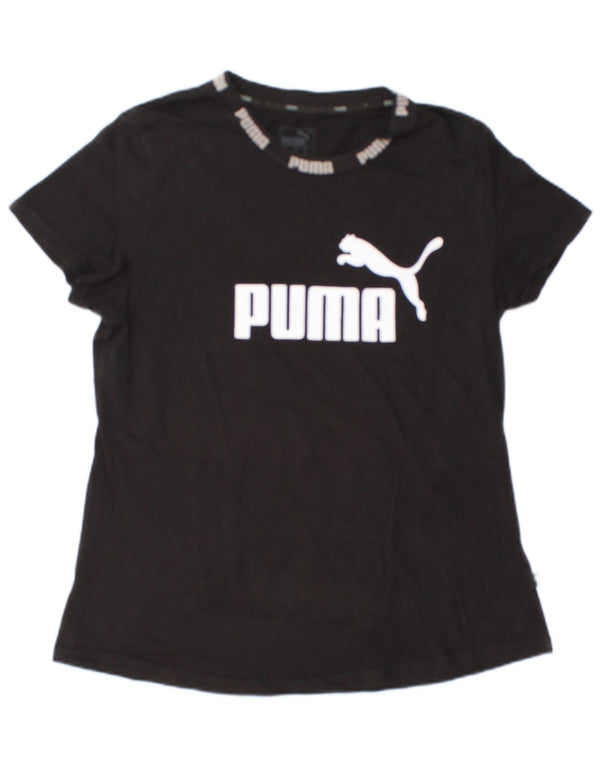 Γυναικείο γραφικό μπλουζάκι Puma Top UK 18 XL Μαύρο