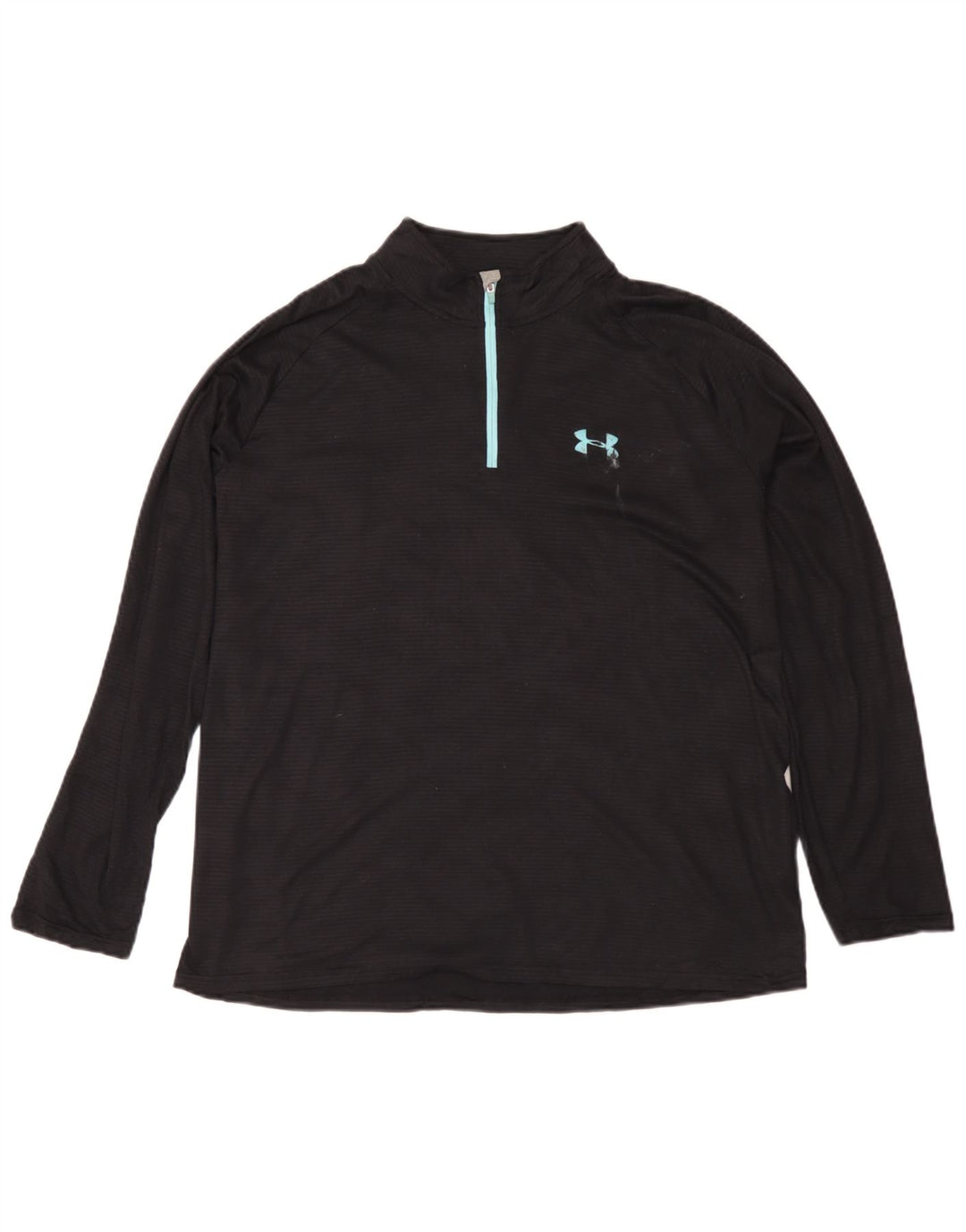 Ανδρική φόρμα αθλητικής φόρμας Under Armor Heat Gear με φερμουάρ πουλόβερ στο επάνω μέρος Μαύρο
