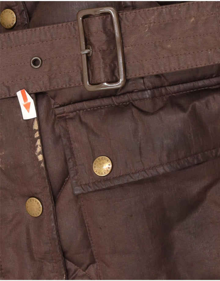 Barbour Γυναικείο μπουφάν με επένδυση UK 12 μεσαίου καφέ πολυεστέρας
