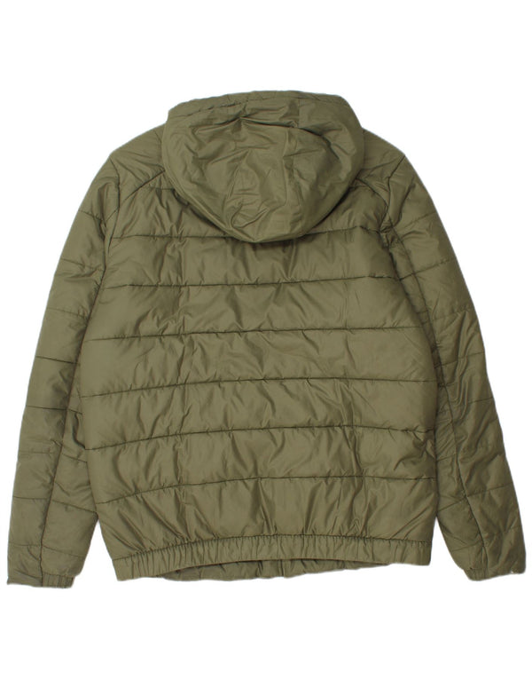 Ανδρικό μπουφάν με κουκούλα Nike UK 38 Medium Khaki Polyester