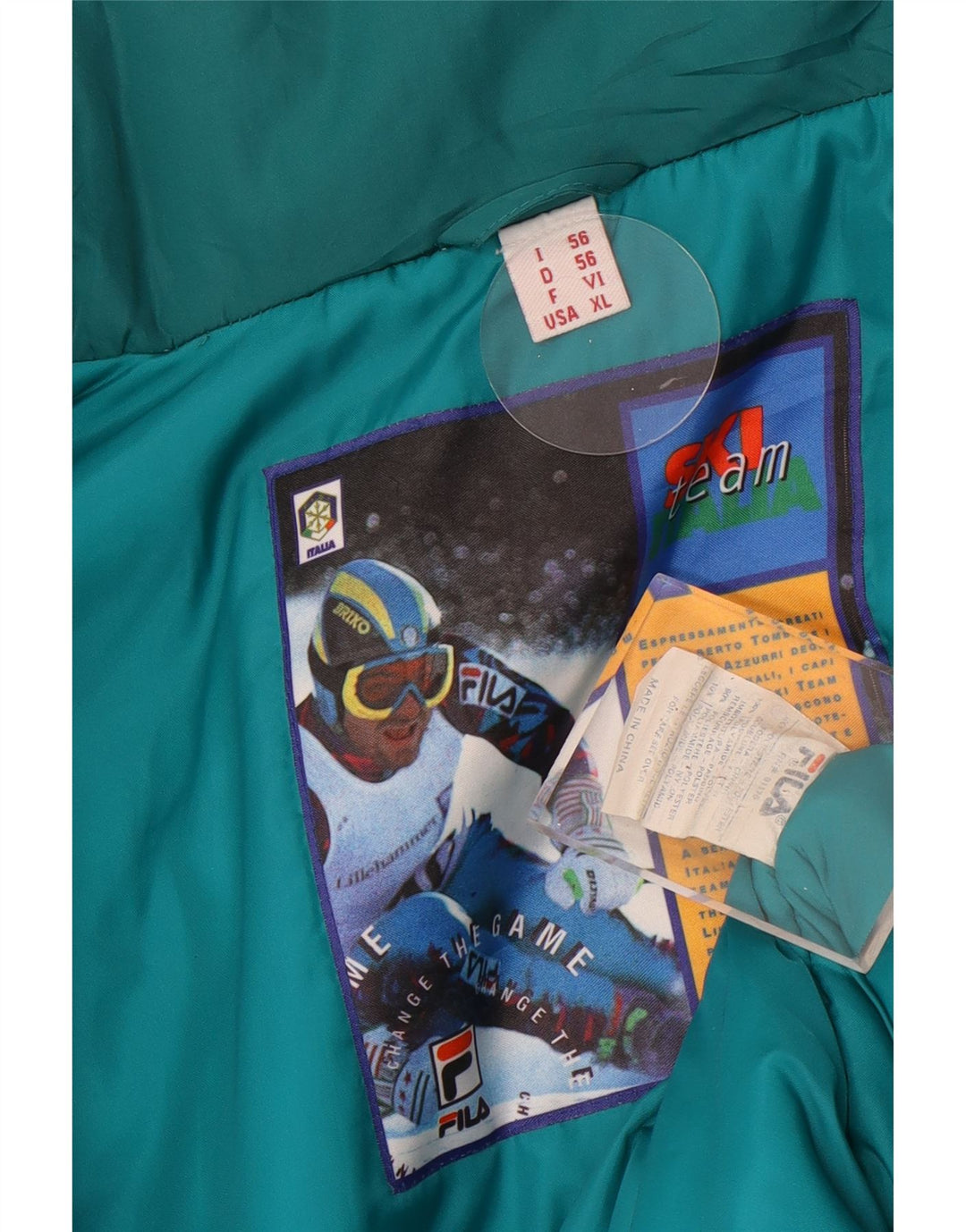 Fila Ανδρικό μπουφάν σκι IT 56 3XL Blue Colourblock Polyester