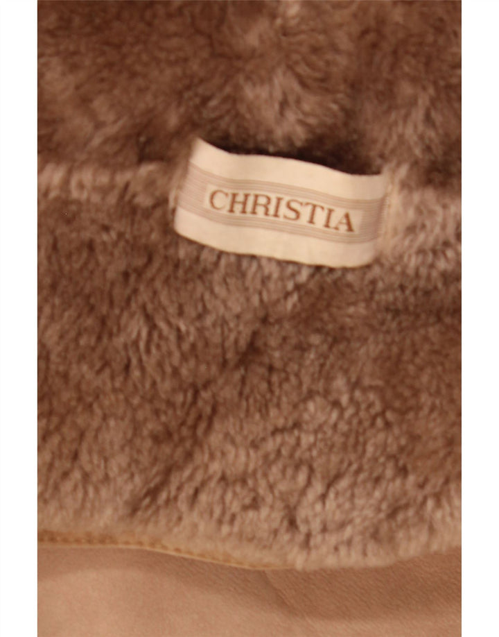 Christia Γυναικείο Shearling Jacket UK 20 2XL Beige
