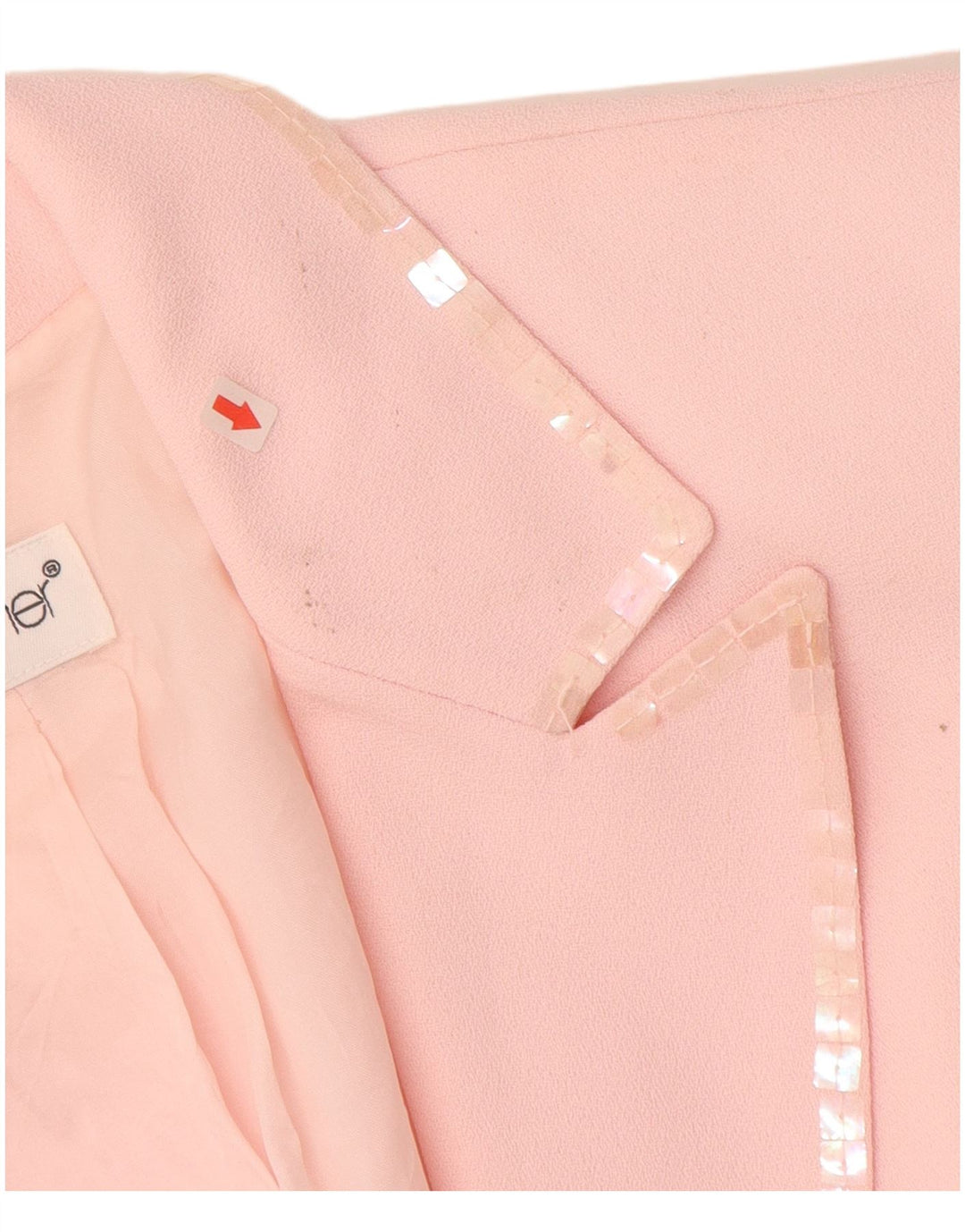 TOGETHER Γυναικείο σακάκι σακάκι με 1 κουμπί UK 12 μεσαίο ροζ πολυεστέρας