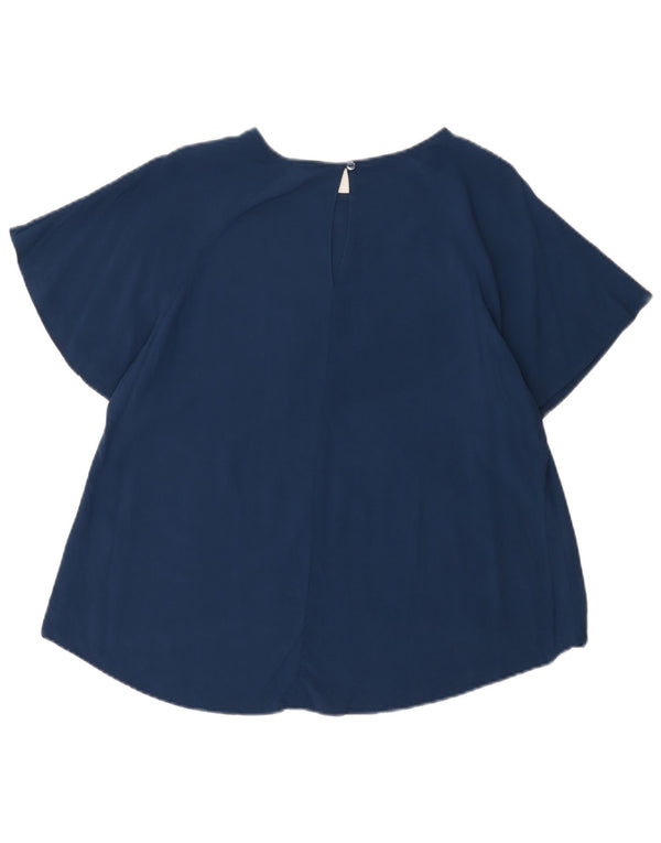 Sun68 Γυναικεία Μπλούζα Τοπ UK 14 Medium Navy Blue Viscose