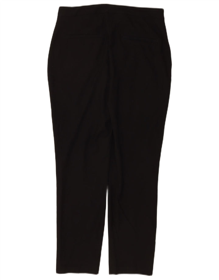 Zara Γυναικείο Slim Cropped Παντελόνι EU 38 Small W28 L26 Black Polyester