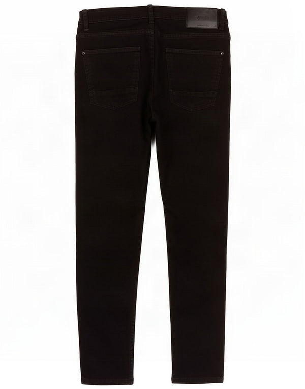 Zara Mens Cropped Slim Jeans EU 40 Medium W31 L25 Black Cotton