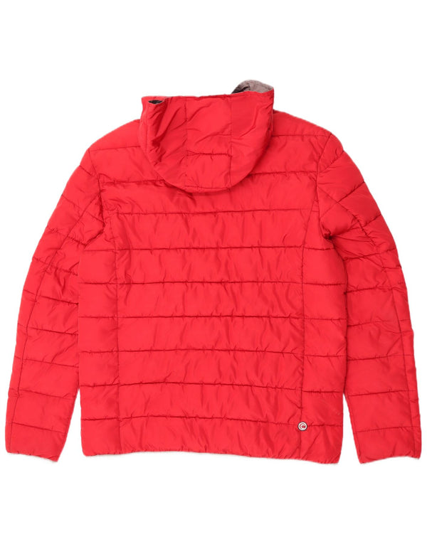 Colmar Boys Hooded Padded Jacket 15-16 Years 2XL Red Polyester