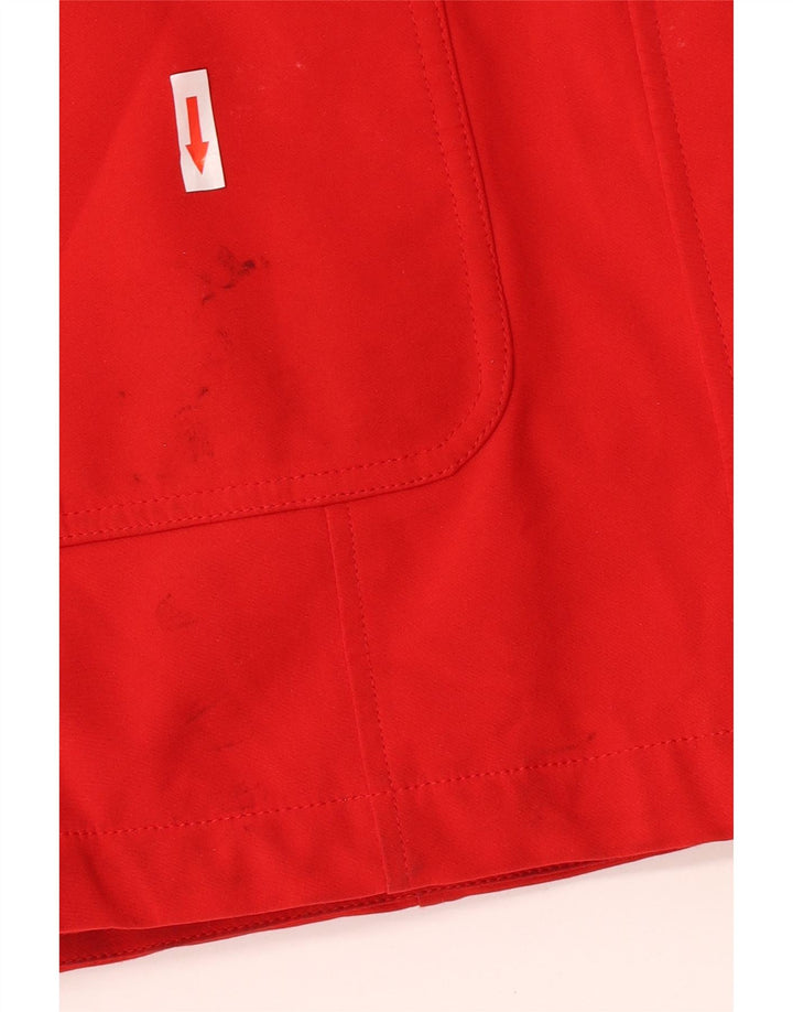Calvin Klein Γυναικείο μπουφάν Parka με κουκούλα UK 10 Small Red Polyester