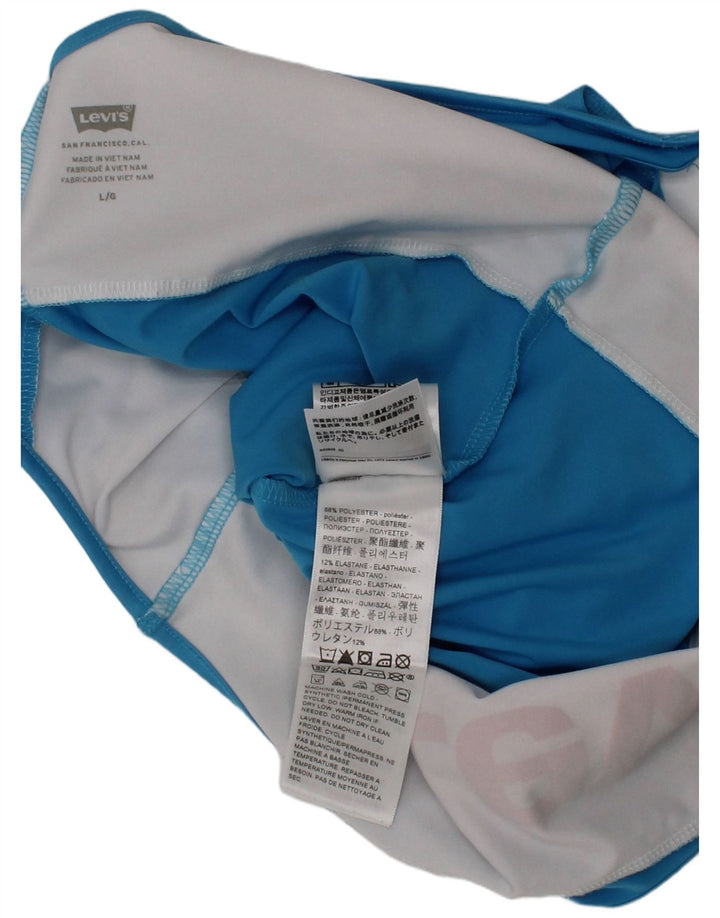 Γυναικεία γραφικά μαγιό Levi's Large Blue Polyester Sports