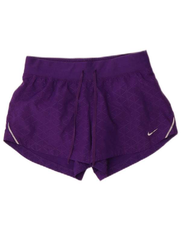 Γυναικείο αθλητικό σορτς Nike Dri Fit UK 10 Small Purple Geometric Polyester