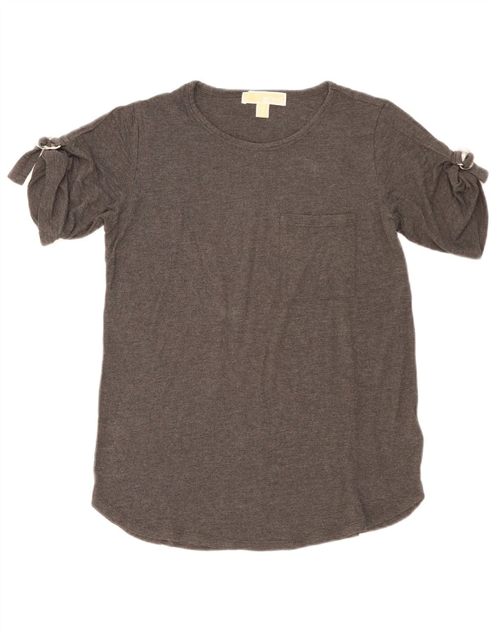 Michael Kors Γυναικείο T-Shirt Top UK 10 Small Grey Viscose