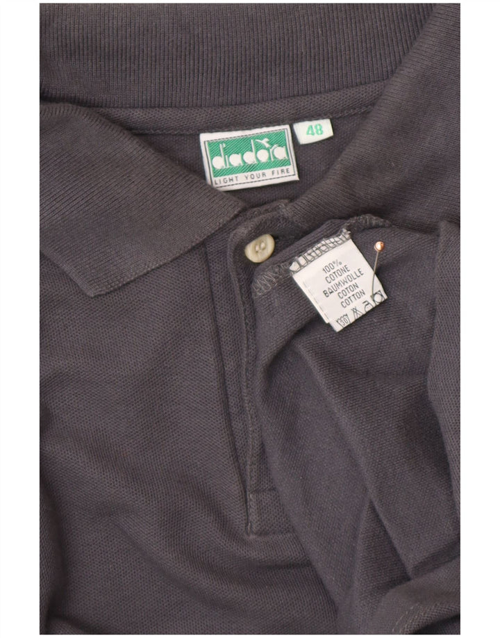 DIADORA Ανδρικό μακρυμάνικο μπλουζάκι πόλο IT 48 Μεσαίο γκρι βαμβακερό