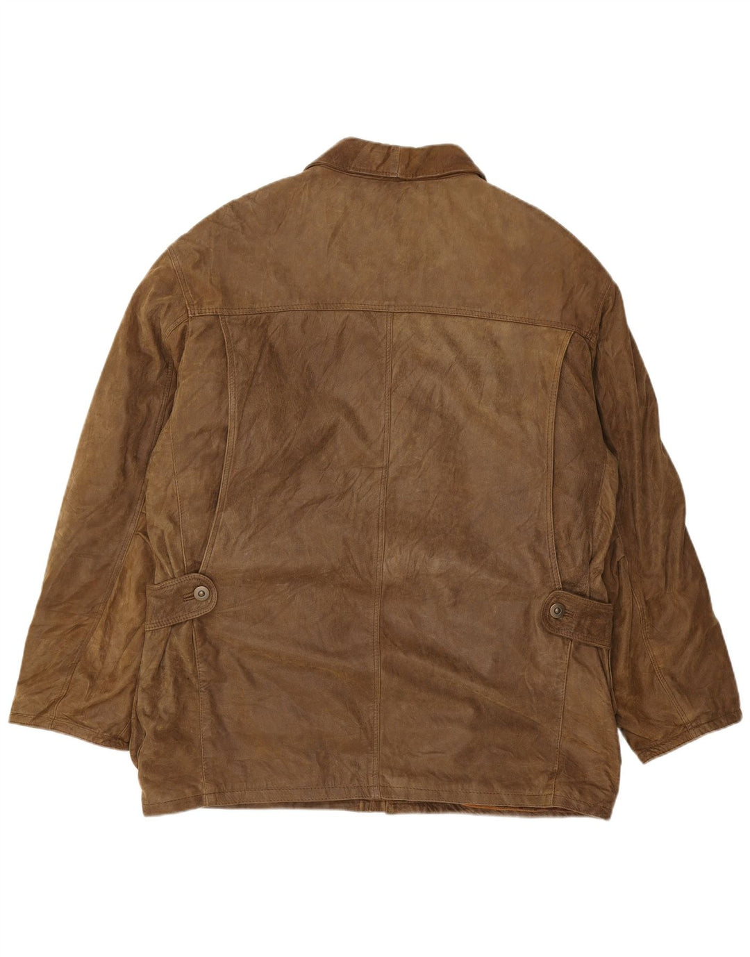 Essebi Ανδρικό Δερμάτινο Μπουφάν IT 54 2XL Καφέ Δερμάτινο