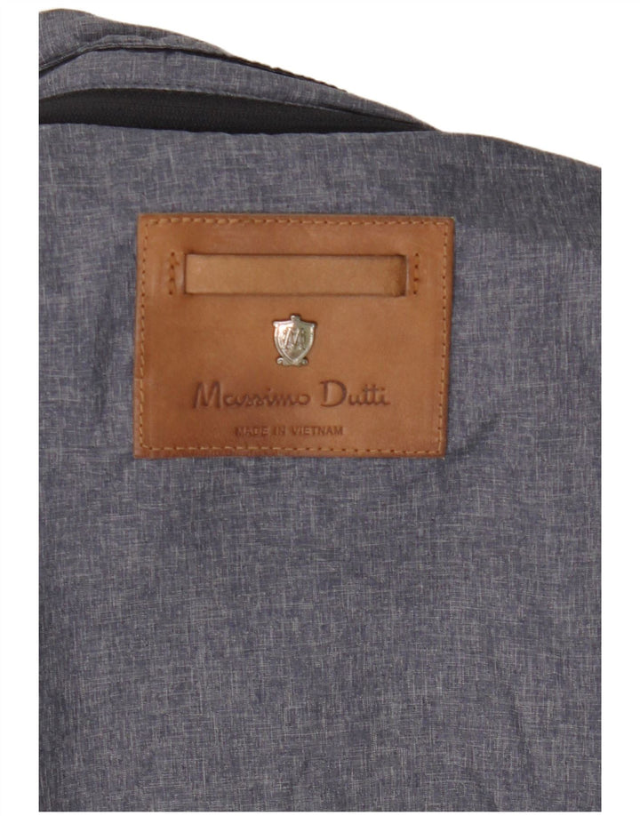 Massimo Dutti Ανδρικό Utility Jacket UK 38 Medium Navy Blue Nylon