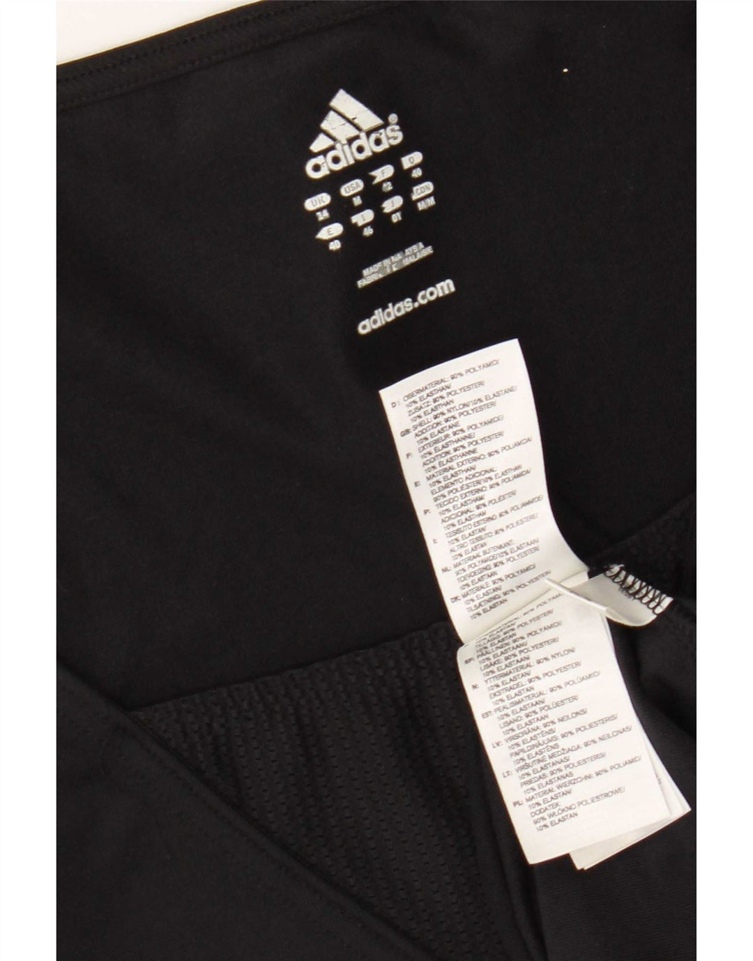 Adidas Γυναικείο γιλέκο Climalite Top UK 14 Medium Black Colourblock Polyester