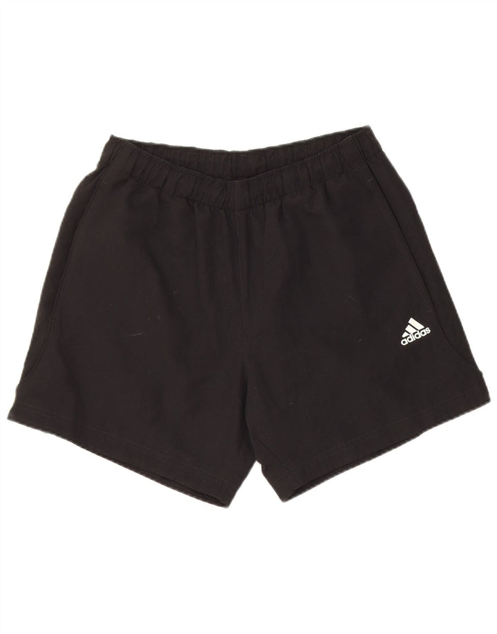 Ανδρικό αθλητικό σορτς Adidas από μεσαίο μαύρο πολυεστέρα