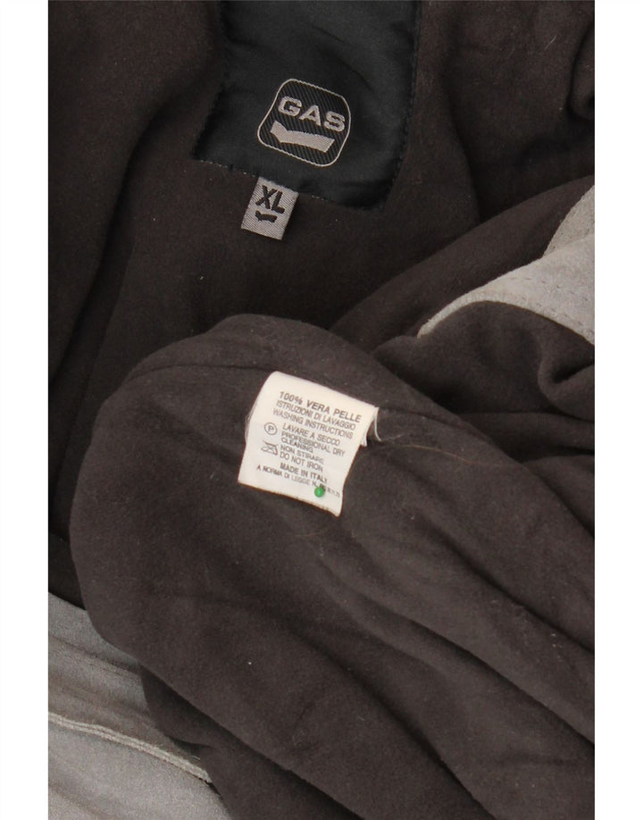 Ανδρικό Suede Jacket GAS UK 42 XL Γκρι Δερμάτινο