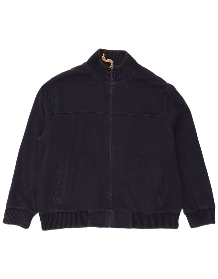 Marks & Spencer Ανδρική φόρμα αθλητικής φόρμας Μπλε Harbour Top Jacket 2XL Navy Blue Cotton